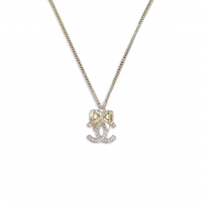 CHANEL BOW NECKLACE ABE546